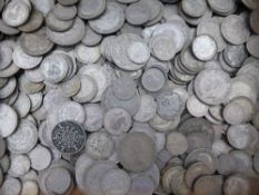 A Large Miscellaneous Collection of 1921 and after silver, nickel and nickel sixpences, shillings