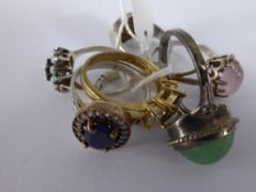 Miscellaneous Lady`s Silver Rings, seven in total.