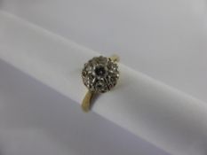 Lady`s 18ct Yellow Gold and Platinum Seven Stone Diamond Ring, Size L, approx 2.4 gms.