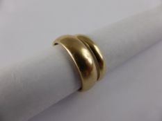 Two 22 ct Wedding Bands, Size N, approx 4.4 gms