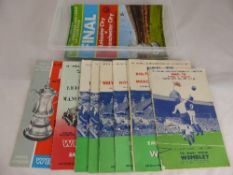 Collection of FA Cup Final Programmes dating from 1950 onwards including, Arsenal vs Liverpool