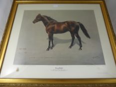 Susan Crawford, Limited Edition Print, entitled  "" Mill Reef "", published by Blenheim Fine Arts,