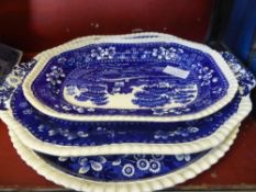Miscellaneous Pottery and Porcelain, including Copeland Spode Tower Tray, Oval Platter, Oval Dish,