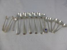 Collection of miscellaneous silver, including five teaspoons, London hallmark, four dated 1923, one