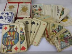 A Quantity of Vintage Playing Cards including Piatnik, Wien,a set of Piatnik & Sohne, Vykladaci