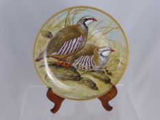 Twelve Limoges `Game Birds of the World` Plates bearing the original designs by Basil Ede issued in