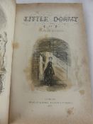 First Edition - Charles Dickens ?Little Dorritt? dated 1857 in quarter-leather.