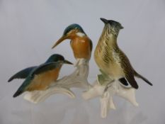 Two Karl Ens Figurines, a Kingfisher No. 7521 and one other No. 7774.