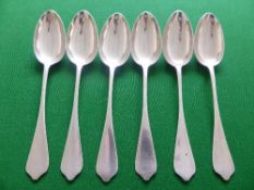 Six Solid Silver Austria-Hungary Table Spoons, the forks stamped 800, m.m KM with City Assay mark F