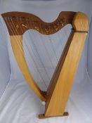 A miniature 22 string Irish Harp