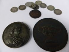 Collection of miscellaneous Coins and Commemorative Medallion, including The Thomason Metallic