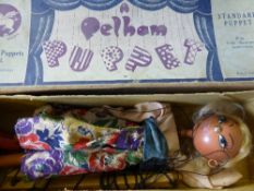 A vintage Pelham Puppet `Tyrolene Girl` in the original box.