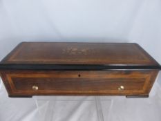 Rosewood Nicole Frères Eight Air Musical Box, serial number 40600 gamma number 2197, Rosewood