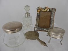 A Collection of Miscellaneous Silver Including two Solid Silver Bud Vases dated 1906/7 Birmingham