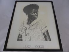 A Quantity of Black and White Prints by Judy Drew depicting Creole families and characters, 30 x 24