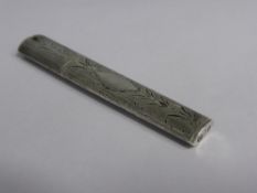 Bright Cut Silver Needle Case, Birmingham hallmark, dated 1792, m.m Samuel Pemberton.