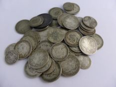 A box of assorted pre 1920 GB coins incl. 1887 silver crown, half crown and shillings, approx. 580