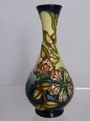 Moorcroft Vase, `Dog Rose` design, approx 17.5 cms, marks to base WM C97.