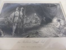 Quantity of Engravings, including `Simon Lord Lovat` published circa 1810, `The Robbers Death Bed`