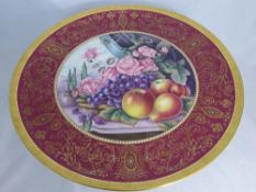 A large Royal Worcester limited edition charger, to commemorate Royal Worcester`s 250th