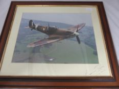 Colour Photograph of the Spitfire by photographer Maurice Rowe dated July 2012.