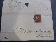 A box of stamps, loose and on cover, with some better quality incl. 1d red-brown imperf on piece