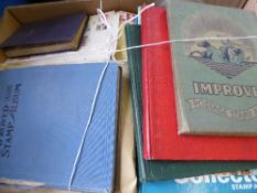 A Box of All World Stamps, loose, in packets and albums including some better material.