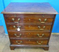 An Antique Mahogany Bedroom Commode, in simulated chest of drawers form, stripped out for adaption.