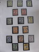 An album of early mint and used Australian stamps including `roos with some higher values and