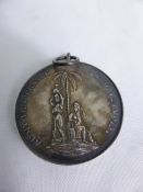 A Temperance Society Silver Medallion.