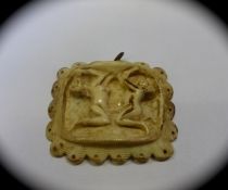 Antique Ivory Pendant, depicting scenes from the Karma Sutra, believed to be worn by Concubines in