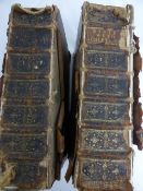 A 1715 Bible in two volumes, bound in with the rare ""Sacred Histories of the Old and New