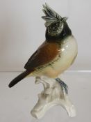 Karl Ens Porcelain Figure of a Lapwing, mark to base, 13 cms.