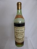 Bottle of Vintage Blended Cognac De Luxe, selected and bottled by Slater Rodger & Co Ltd Glasgow