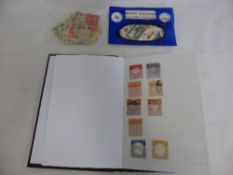 Box of all-world stamps in packets and a small stockbook- the latter containing some less common