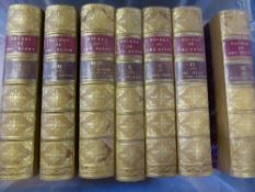 George Eliot Novels: eight volumes bound as seven in half-leather 12mo, Blackwood & Sons Ltd c.