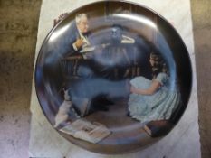 Norman Rockwell, set of eight limited edition Rockwell Heritage Collection plates with boxes and