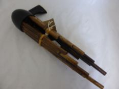 Chinese Sheng, a mouth blown free reed instrument consisting of seventeen vertical pipes.