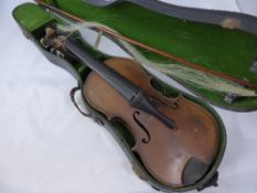 Antique Italian violin `Giovan Paolo Maggini Brefcia 1682 in need of complete restoration together