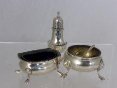 Collection of misc. silver incl. mustard, London hallmark, 1960 / 81. mm C J Vander Ltd., London