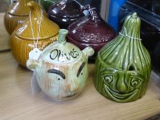 Miscellaneous Sylvac Pottery, including cucumber pickle jar, a beetroot pickle jar, pickled onion