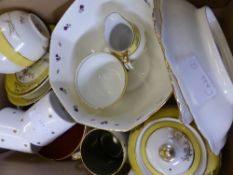 A Noritake Porcelain Tea Set comprising 2 cups and saucers, milk jug, sugar bowl, tea pot together