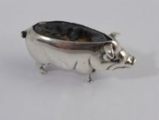 Solid Silver Pin Cushion, Birmingham hallmark, dated 1902, m.m C & C, the pin cushion takes the form