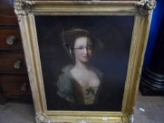 Original Oil on Canvas, label to verso 26. Highmore, Portrait of a Lady, Lady Stanford, Duchess of