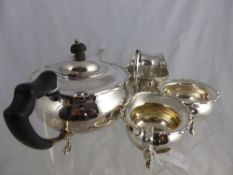 A miscellaneous collection of Silver Plate including a tea pot, milk jug, sugar bowl, gravy boat,