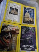 Collection of National Geographic Magazines comprising 1959 to 1965 ( 3 missing ) together with 1970