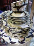 A Part Porcelain Tea Set "Viersa", comprising 6 Tea Cups, 6 Saucers, 6 Cake Plates, 1 Sandwich Plate