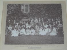 An original black and white photograph of The Fitz - Alan Masonic Lodge, no. 1432 picnic to