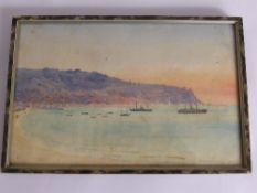 Watercolour on Paper depicting Haifa, painted by `Colonel Stanton Governor of Haifa after the