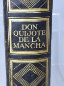 Volume 1 (only) of 2, of the rare 1930 Montaner y Simon edition of Don Quijote: leather with bumping